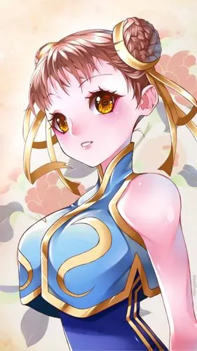 街头霸王来自中国的女性角色春丽肌肉手机壁纸图片竖屏1080(9)