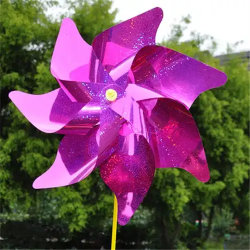 大风车儿童玩具小风车彩色七彩风车幼儿园小风车公园装饰拍摄道具