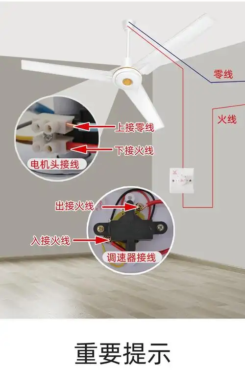 长城牌changcheng吊扇大功率工业风扇14米风扇48寸1400铁吸顶扇56吋