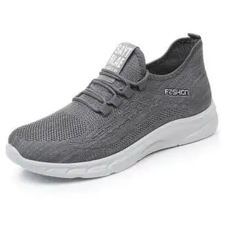 鞋男鞋透气防滑软底中老年爸爸鞋老北浅灰色328单鞋偏大小一码买39