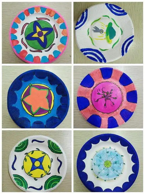 西安惠安小学活动站向阳纸盘画兴趣班活动