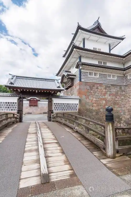 日本神奈泽历史城堡大门及入口