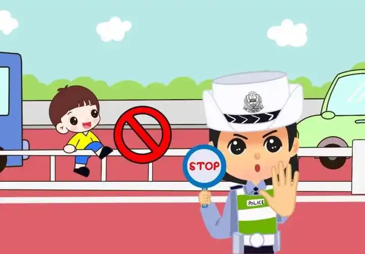 过马路时要看清交通信号灯,自觉做到"红灯停,绿灯行",不要玩手机,更不