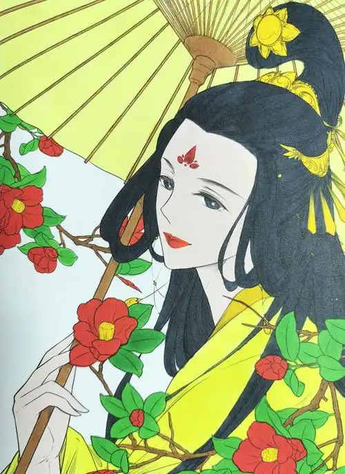 思美人61醉花颜涂色第二十二副