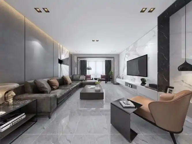 750x1500大板石代维纳斯灰-兆邦瓷砖