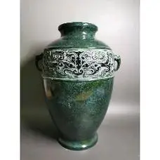 日本回流铜花瓶高冈铜器高岗铜器铜工艺品,,家私摆日本回流铜花瓶高冈