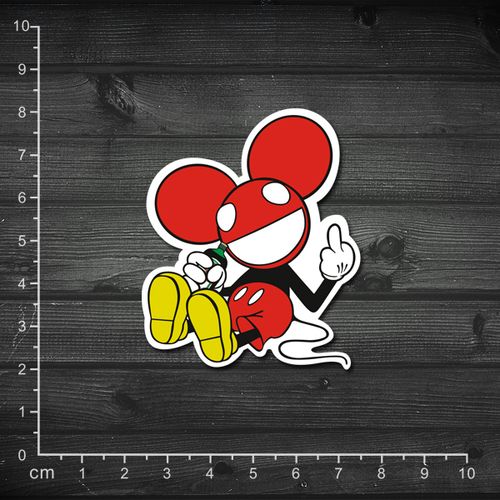 单张 电音 deadmau5 潮流贴纸 笔记本贴纸 旅行箱贴纸 防水贴纸