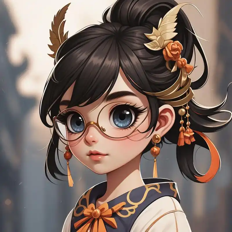 q版头像|神明少女可爱系列94 q版头像系列来啦,这次画的是神明少女