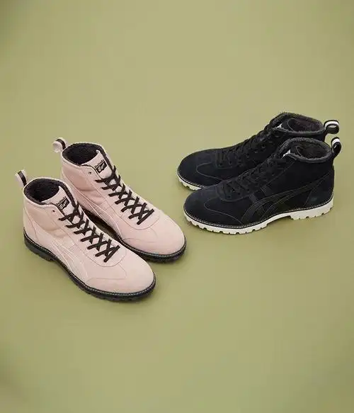 onitsukatiger鬼冢虎加绒高帮情侣款休闲鞋mexicorinkan1183b407粉色