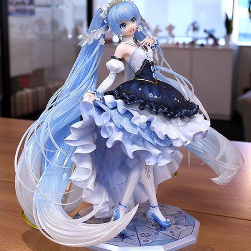 初音未来手办盲盒雪公主长发玩偶女生摆件模型雕像公仔二次元礼物