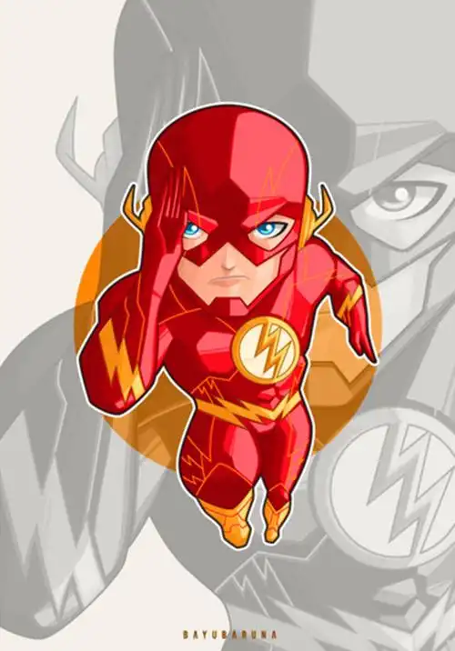 6张dc漫画超级英雄q版照,超人样子可爱帅气