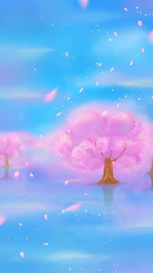 动漫樱花梦幻场景