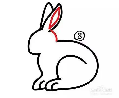 如何画一只简笔画小兔子