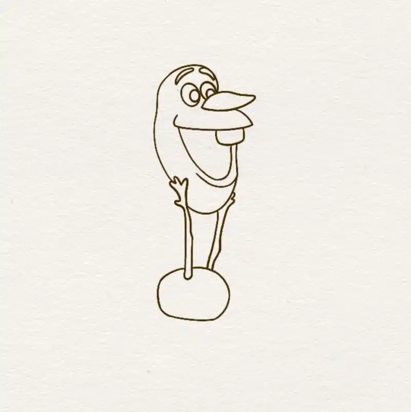 简笔画|【雪宝】(附过程) 7615 7615 7615 【冬天到啦 一