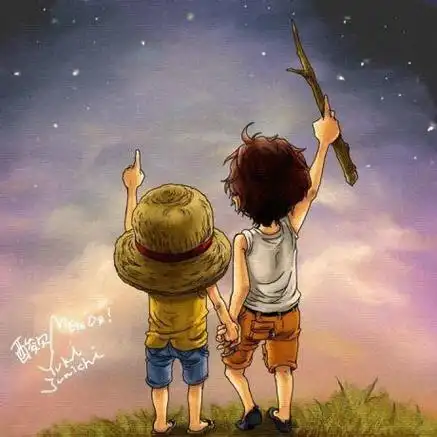 男生动漫仰望天空头像图片