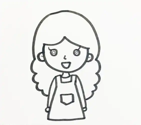 妈妈的一天图片简笔画 画妈妈的简笔画图片