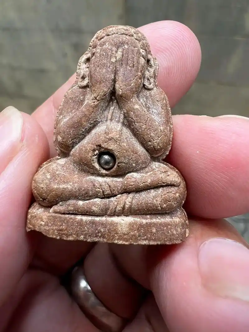 必达佛泰国掩面佛.双面必达2559嵌转运珠,kruba kh - 抖音