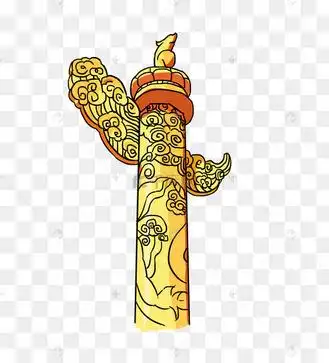 七一建党节华表卡通