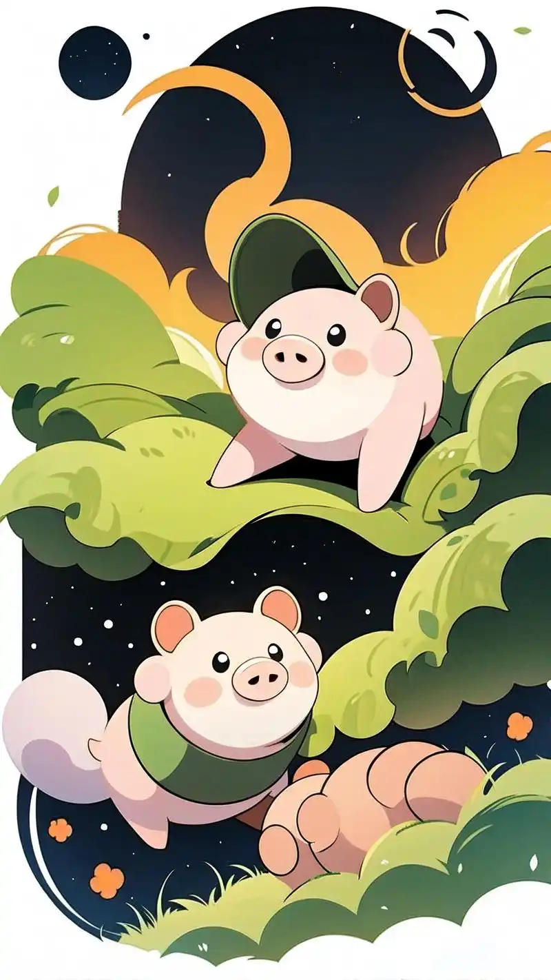 这次给大家带来的是超级可爱的小猪猪壁纸,简直萌到不行!