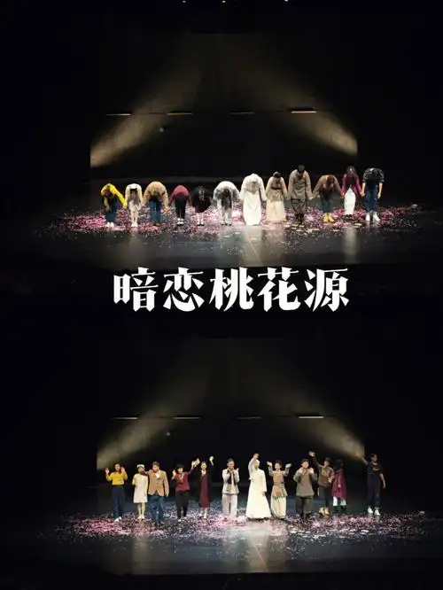 "暗恋"与"桃花源"两个剧组争夺舞台的故事.