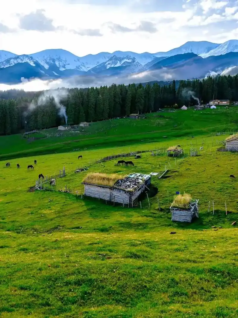 大美新疆之图瓦人村落
