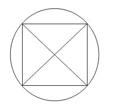 84厘米的圆内画一个最大的正方形,这个正方形的面积和圆的面积的比是