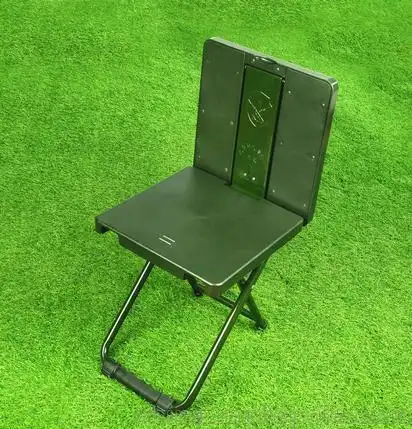 厂家直销正品军用折叠椅便携式多功能写字椅士兵两用学习凳