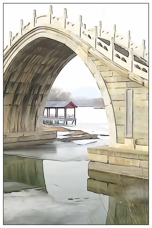 《颐和水彩插图》