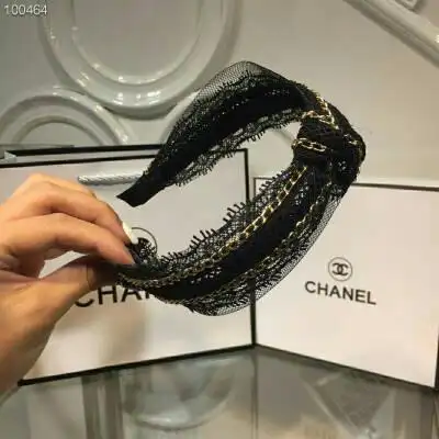 香奈儿chanle2018秋夏定制款发箍,经典蕾丝链条,细节全部实拍!