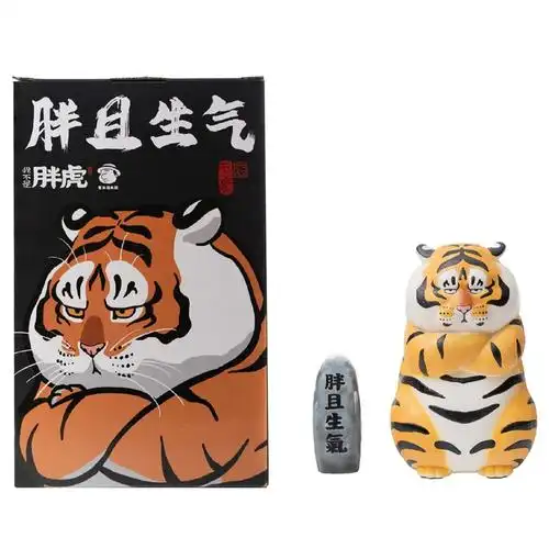 偷玩不二二马大叔胖虎胖且生气手办玩具卡通潮玩盲盒