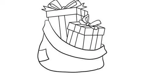 彩色好看圣诞节礼物简笔画步骤图解带颜色圣诞节礼物简笔画怎么画