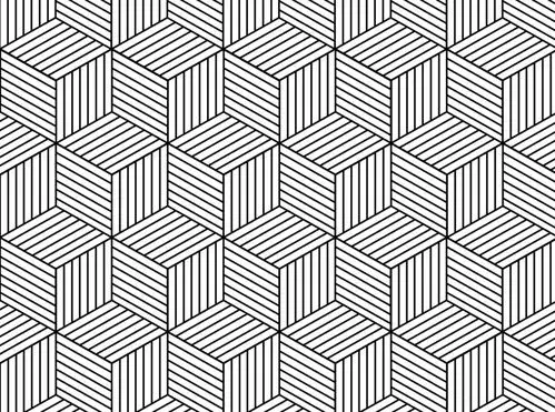 立方体几何矢量图案 - 设计|创意|资源|交流