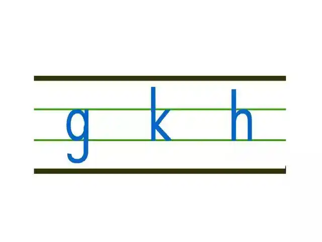 一年级上册汉语拼音5gkh发音书写格式及教学内容ppt图片预习