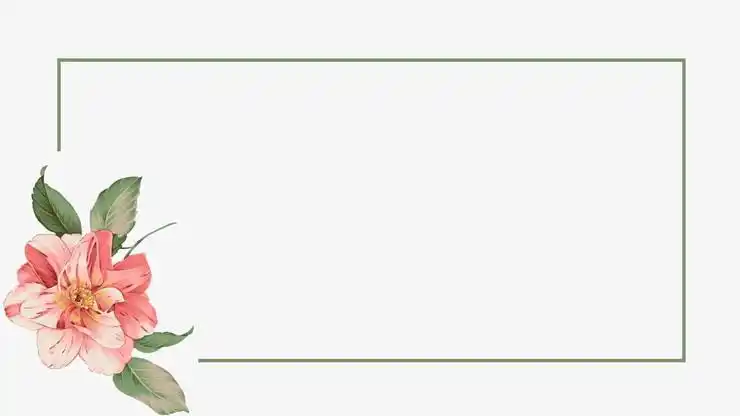 水彩花鸟ppt边框背景图片