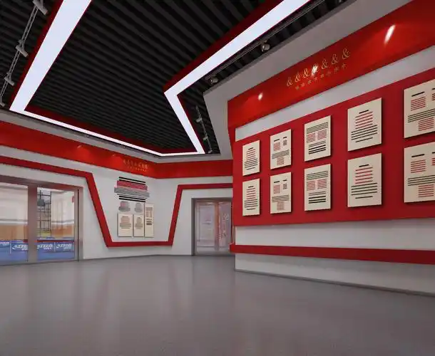 焦作创新主题展馆装修设计-传承红色文化基因_郑州展厅装修公司【天恒