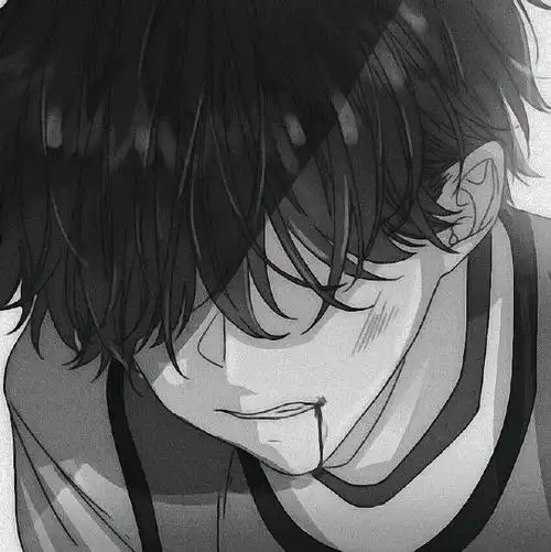 动漫头像  ( 75▽75 )    男生头像 | 黑白头像 |#动漫头像##手绘