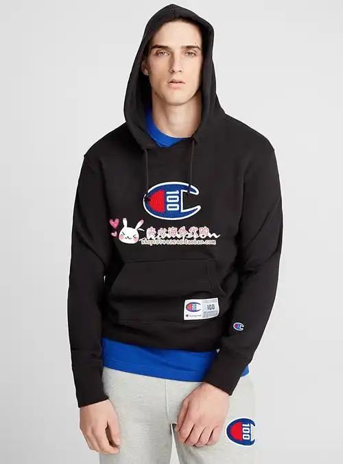 一折champion hoodie_夹心代购champion冠军连帽套头字母卫衣century