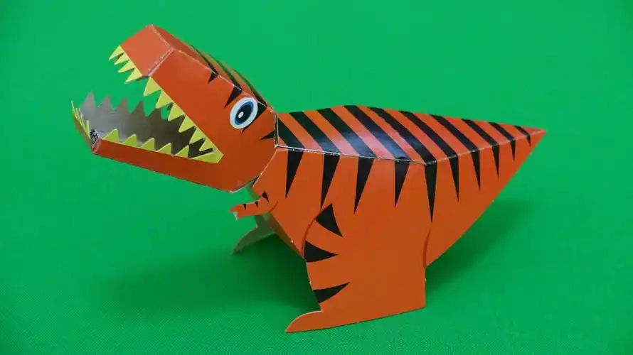 儿童立体手工diy:恐龙之霸王龙