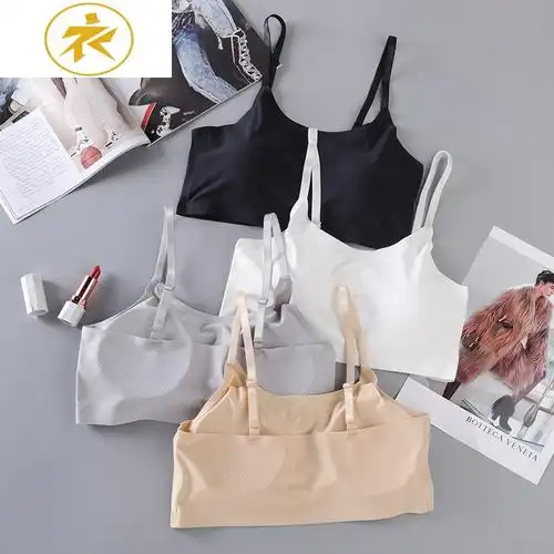 ideamini内衣女无钢圈抹胸裹胸睡眠吊带小背心式文胸睡觉学生高中少女