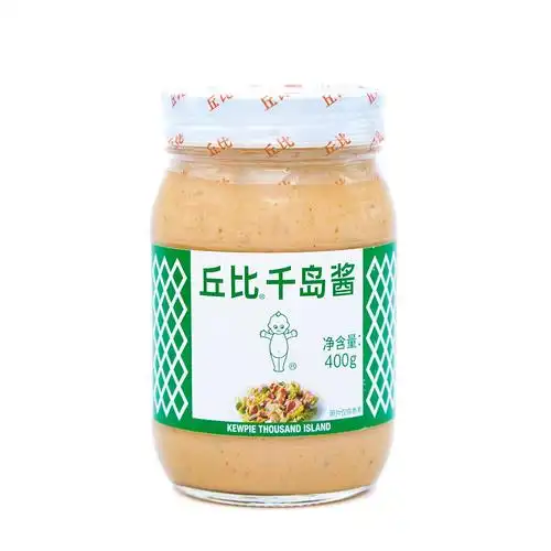 丘比kewpie千岛酱400克瓶装调味品酱料沙拉汁酱寿司料理蔬菜水果海鲜