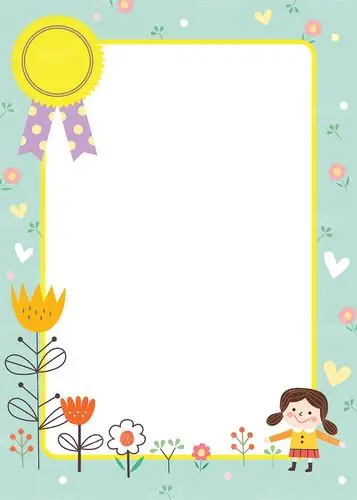 17款卡通元素边框背景psd分层素材含矢量格式