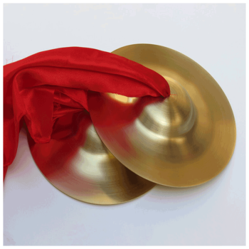 杉贝儿童玩具小镲亮钗打击乐器小钹三句半乐器131518cm18厘米铜镲