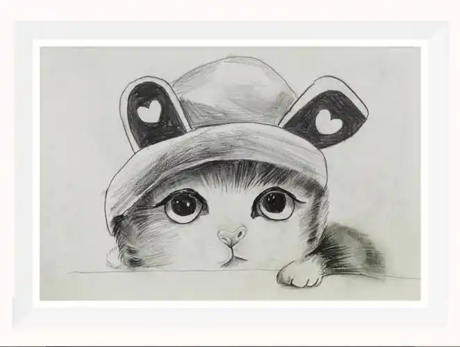 儿童创意美术素描动物