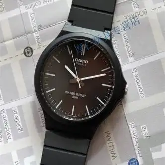 卡西欧casio手表女男学生mw2407b1b4b1e情侣款小黑表mq712bmw2401e无
