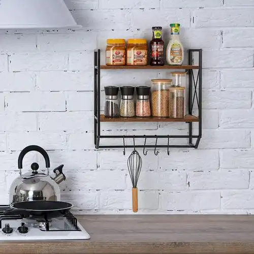 浴室马桶置物架免打孔挂墙壁挂式收纳隔层架简约厨房用品置物架