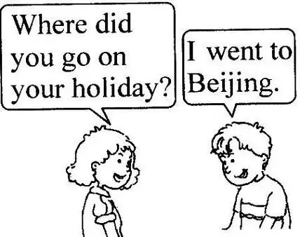 英语对话两个人简笔画