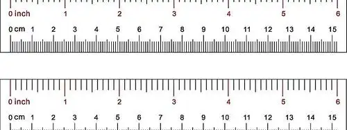 cdr刻度尺生活百科矢量图学习用品 刻度尺 15cm 6英寸 矢量图 标准