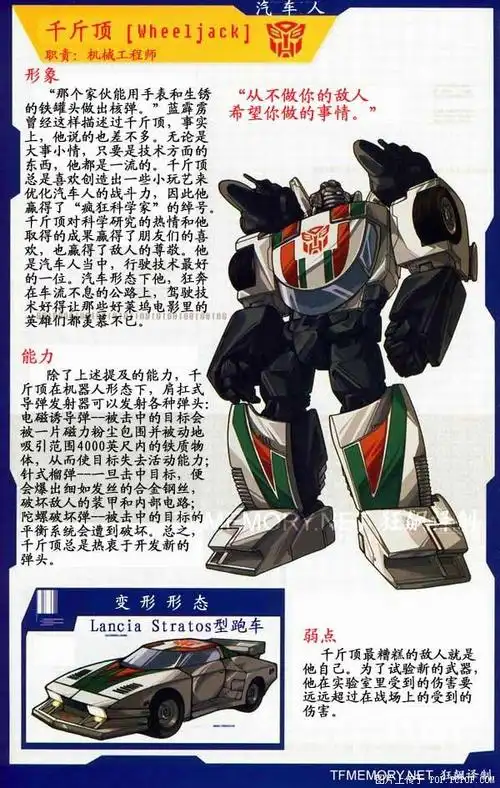 资料(狂派霸天虎5楼开始)g1汽车人资料(1楼,3楼补全)[有图且好多]