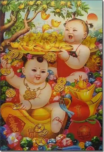 新中国年画上的可爱娃娃(六)