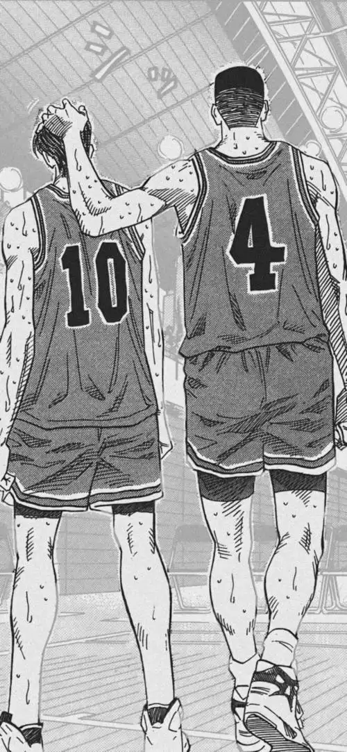 灌篮高手黑白漫壁纸有你喜欢的人物吗